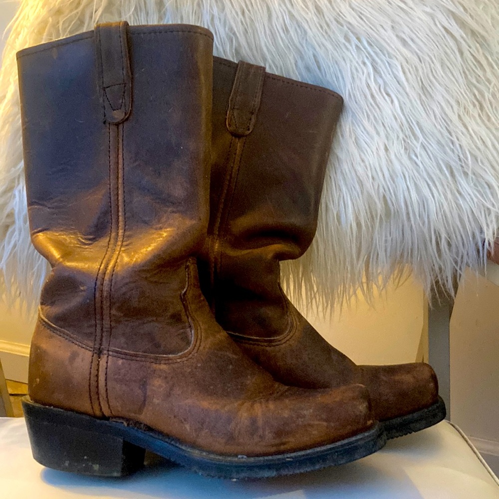 Double H Brown Slip-on Boots
